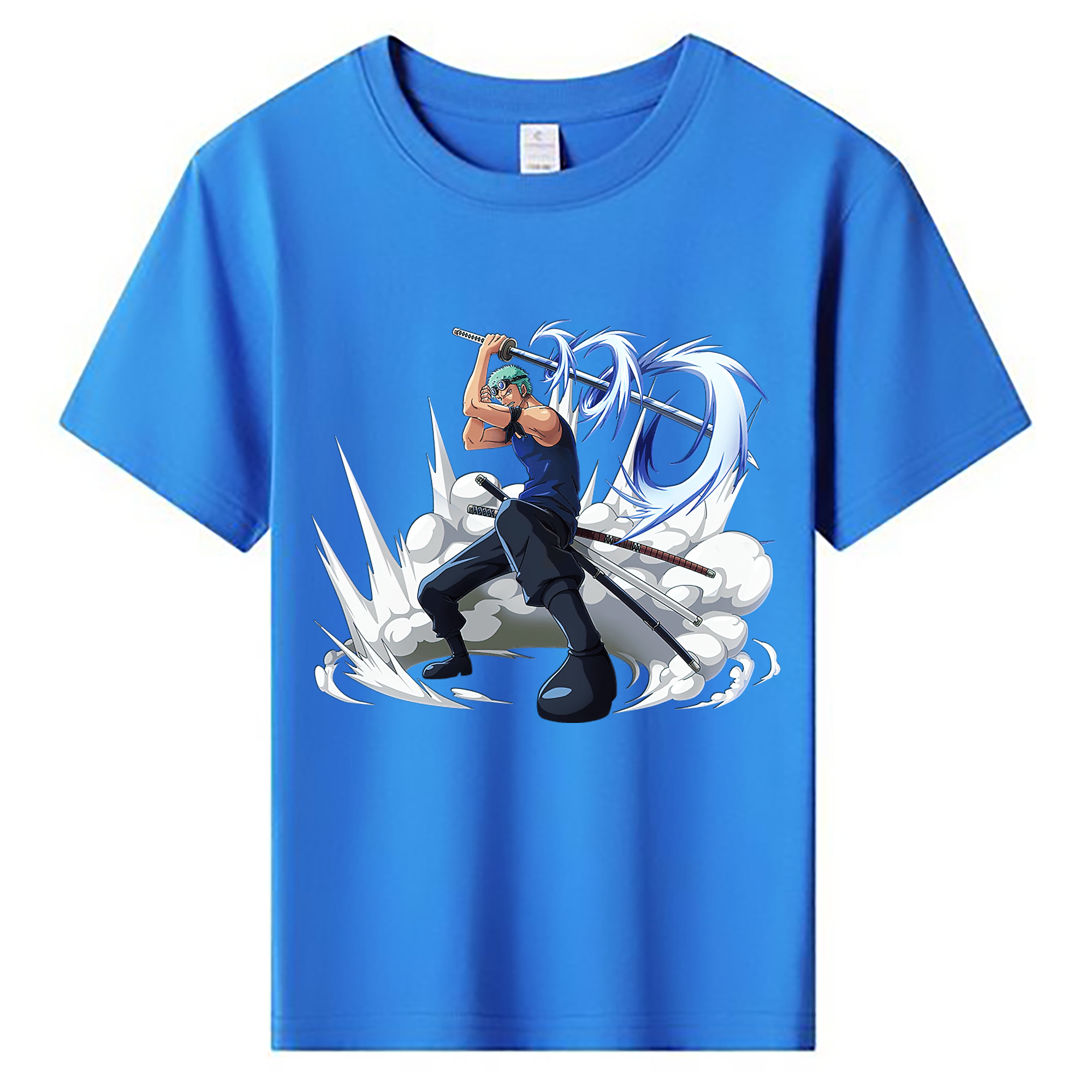 ワンピース ロロノア・ゾロ ONE PIECE Roronoa Zoro 綿100％キッズTシャツ（フロントプリント）